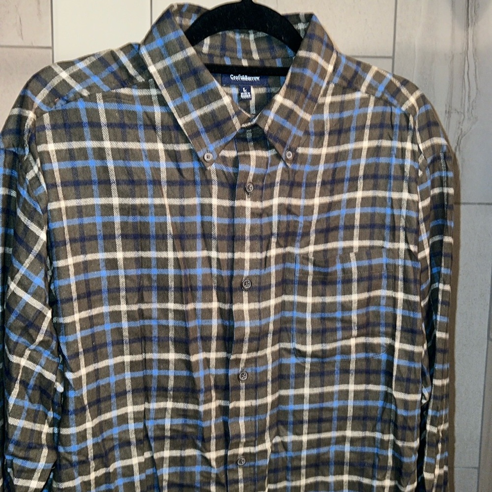 Croft and Barrow Men’s Large Flannel Shirt; Never worn